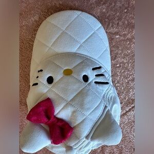 Hello Kitty Sanrio Girl's Strapback Hat White Size OSFM Embroidered Face Logo